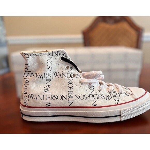 Converse Chuck 70 Hi Grid JW Anderson White Black Insign Mens 9 Sneakers 160808C main image 12